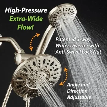 AquaDance Premium 3-Way High Pressure Shower Combo