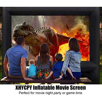XHYCPY 16ft Inflatable Movie Screen for Outdoor Viewing