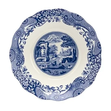 Elegant Spode Blue Italian Daisy Bowl - 10-Inches & Dishwasher Safe