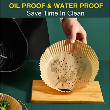 Air Fryer Disposable Paper Liners - Easy Cleanup Cooking Supplies
