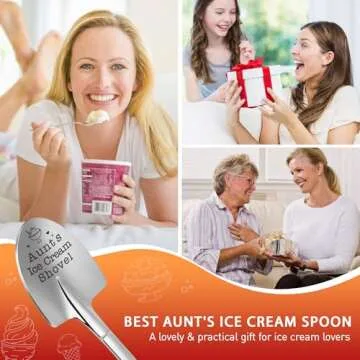 Funny Aunt's Ice Cream Shovel Spoon Gift for Special Moments