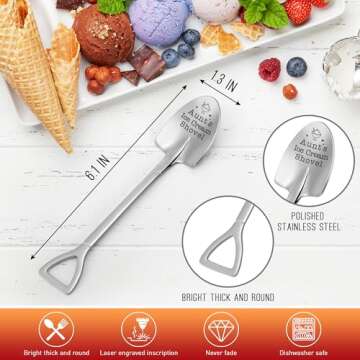 Funny Aunt's Ice Cream Shovel Spoon Gift for Special Moments
