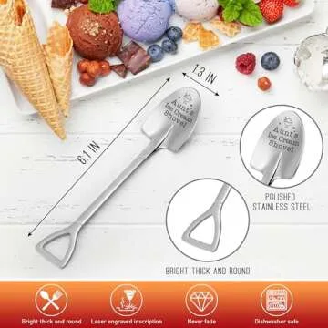 Funny Aunt's Ice Cream Shovel Spoon Gift for Special Moments