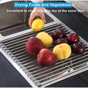 Seropy Roll Up Dish Drying Rack Space Saver for Kitchens