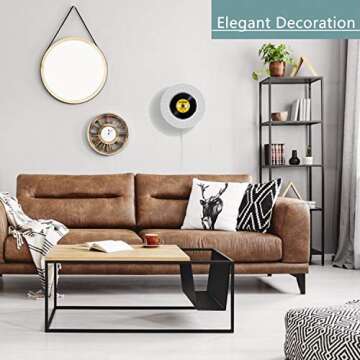 Upgraded Portable CD Player with Bluetooth, FM Radio, Wall Mountable CD Music Player with IR Remote Control, Built-in HiFi Speakers, Support CD, USB, TF, AUX Input, Ideal for Gift and Home Decor