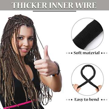 Durable Spiral Bendable Hair Ties for Thick Hair
