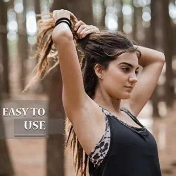 Durable Spiral Bendable Hair Ties for Thick Hair