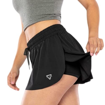 Keiki Kona 2-in-1 Flowy Fitness Shorts: Quick Dry & Comfortable Workout Gear