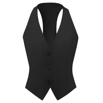Stylish V VOCNI Women's V Neck Racerback Vest - Perfect Fit