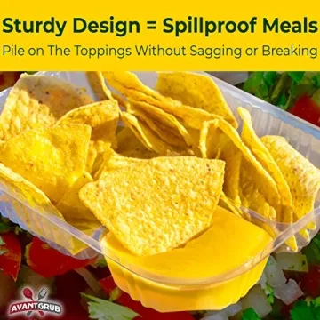 Durable Large Plastic Nacho Trays for Parties 25 Pack