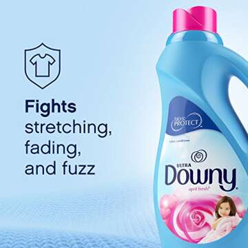 Downy Ultra Laundry Fabric Softener Liquid, April Fresh Scent, 120 Loads