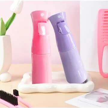 12 Pcs Hair Brush Set, 3 Pieces Slick Back Hair Brushes for Toddlers, Women, Detangling Brush for Wet Dry Curly Hair, Edge Bristles Wide Tooth Rat Tail Combs for Baby Girls (pink)