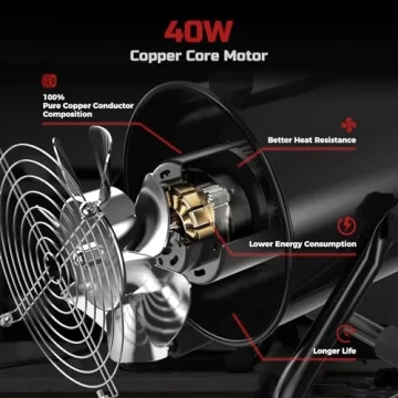 Jeebel Camp Portable Range Hood 6 Inch Exhaust Fan