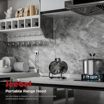 Jeebel Camp Portable Range Hood 6 Inch Exhaust Fan