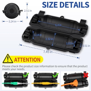 Cismorvex 3 Pack Outdoor Extension Cord Safety Cover with Waterproof Seal IP54 Water-Resistant, Weat...