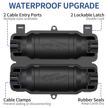 Cismorvex Outdoor Extension Cord Safety Cover Set for Protection