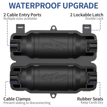 Cismorvex Outdoor Extension Cord Safety Cover Set for Protection