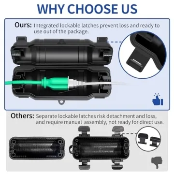 Cismorvex Outdoor Extension Cord Safety Cover Set for Protection