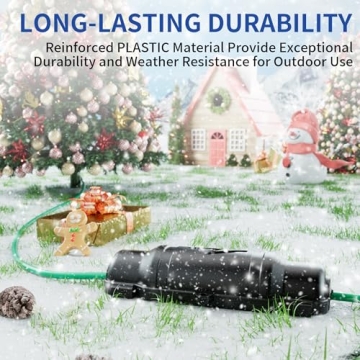 Cismorvex Outdoor Extension Cord Safety Cover Set for Protection