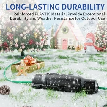 Cismorvex Outdoor Extension Cord Safety Cover Set for Protection