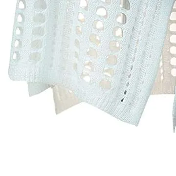 Pcunitly Women Crochet Cover Up Beach Swimsuit Coverups White M