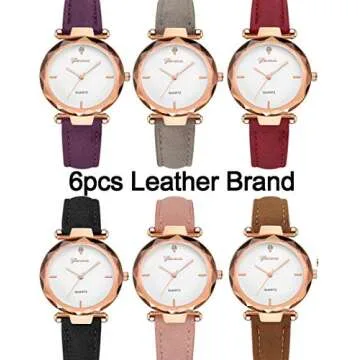 yunanwa 10 Pack Wholesale Women's Watches Classic Business Rose Stainless Steel Rhinestone Inlaid WristWatches Geneva relogio