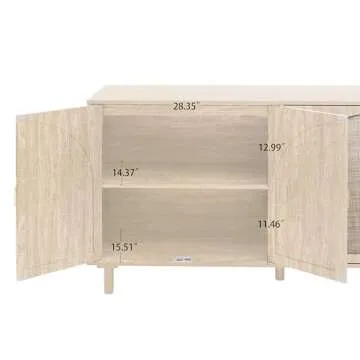 Elegant 4 Door Cabinet for Stylish Home Storage Solutions