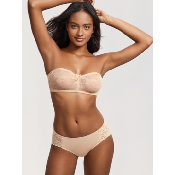 DOBREVA Strapless Lace Bra Offering Maximum Comfort and Support