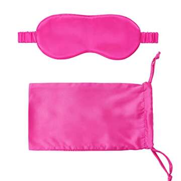 Luxury Silk Sleep Mask for Travel & Relaxation - 100% Mulberry