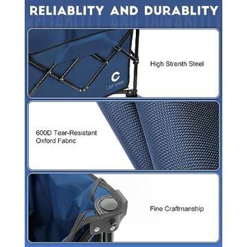 LifeImpree Collapsible Foldable Wagon, Beach Wagon with All Terrain Wheels, Heavy Duty Folding Utility Garden Cart, Adjustable Handle, 350LBS Capacity for Camping, Grocery, Sports, Shopping, Outdoor