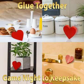 Funwares Wooden Blocks Stacking Game, Tumbling Tower and Balance Game, Family & Party Fun, Game for Kids and Adults, Ages 6+,The Enchanting Heart-Shaped Wood Blocks Stacking Game