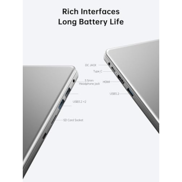 KAIGERR Laptop with 16GB RAM and 512GB SSD Computer