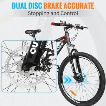 Outroad Mountain Bike: 21-Speed Durability and Style