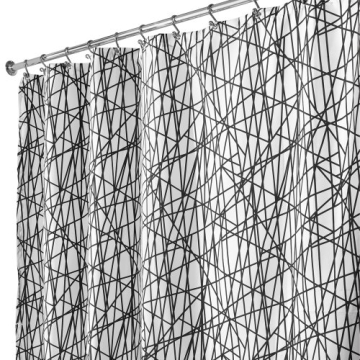 iDesign Abstract Fabric Shower Curtain for Every Bathroom