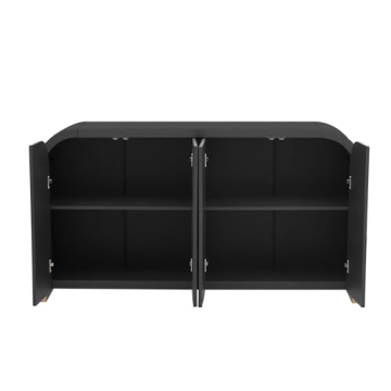Stylish Merax Buffet Cabinet with Storage & Wave Design