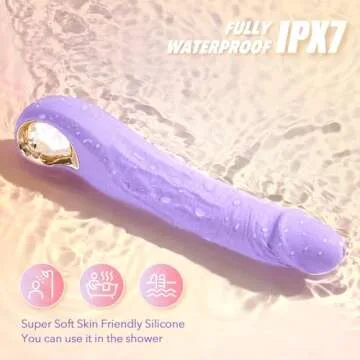9 Inch Realistic Dildo Vibrator for Women - 10 Vibrating & 3 Thrusting Modes Sex Toys for Clitoral and G-Spot Stimulation, Waterproof Silicone Dildos for Woman and Couples Sexual Pleasure