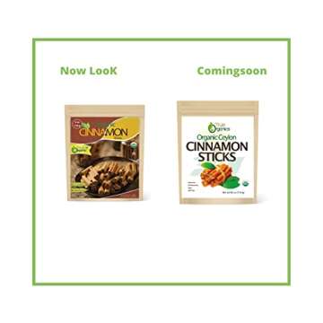 True Organic Ceylon Cinnamon Sticks - 04oz USDA Organic & Kosher Certified