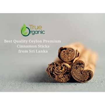 Organic True Ceylon Cinnamon Sticks for Cooking