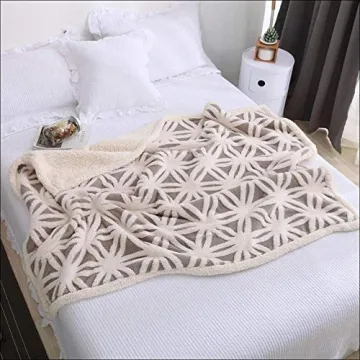 LOMAO Sherpa Fleece Blanket Fuzzy Soft Bed Blanket Dual Sided Throw Blanket fit Couch Sofa (Grey,51x63)