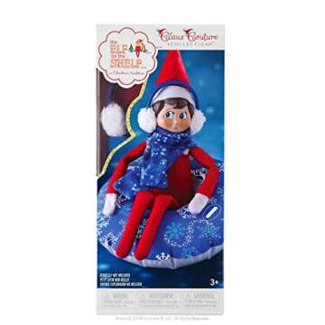 The Elf on the Shelf Totally Tubular Snow Tube Set- Claus Couture Snow Tube, Snow Scarf and Earmuff Three Piece Accessory Set - Dress Your Elf for Wintertime Ski Adventures and Snow Day Fun