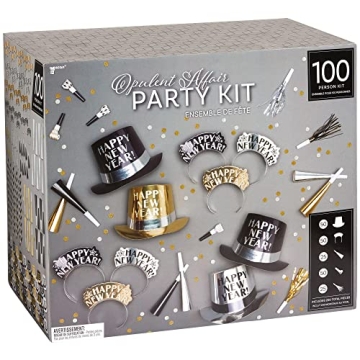 Amscan Opulent Affair NYE Party Kit for 100 Guests