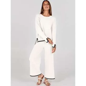 ANRABESS Women's Cozy Two Piece Lounge Set for Every Occasion