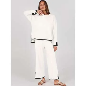 ANRABESS Women's Cozy Two Piece Lounge Set for Every Occasion