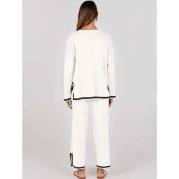 ANRABESS Women's Cozy Two Piece Lounge Set for Every Occasion