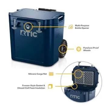 RTIC 45 QT Cooler: Ultra-Tough, Wheeled, and Durable