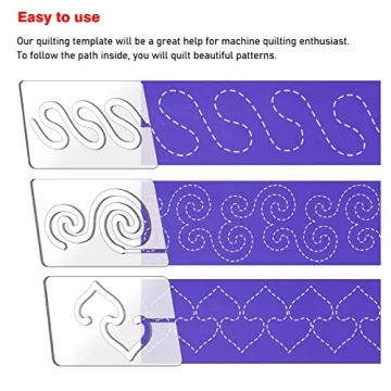 Kapyoo Free Motion Quilting Templates Set for All Levels
