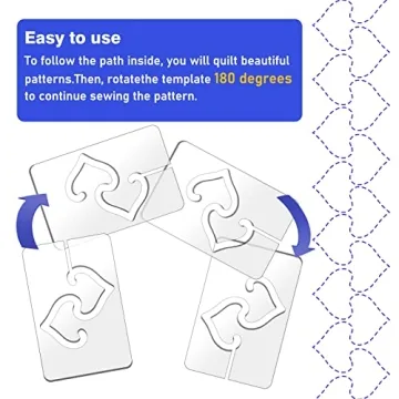 Kapyoo Free Motion Quilting Templates Set for All Levels