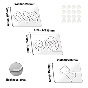 Kapyoo Free Motion Quilting Templates Set for All Levels