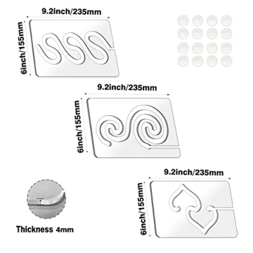 Kapyoo Free Motion Quilting Templates Set for All Levels