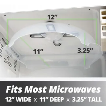 HOVER COVER Magnetic Microwave Splatter Cover for Food